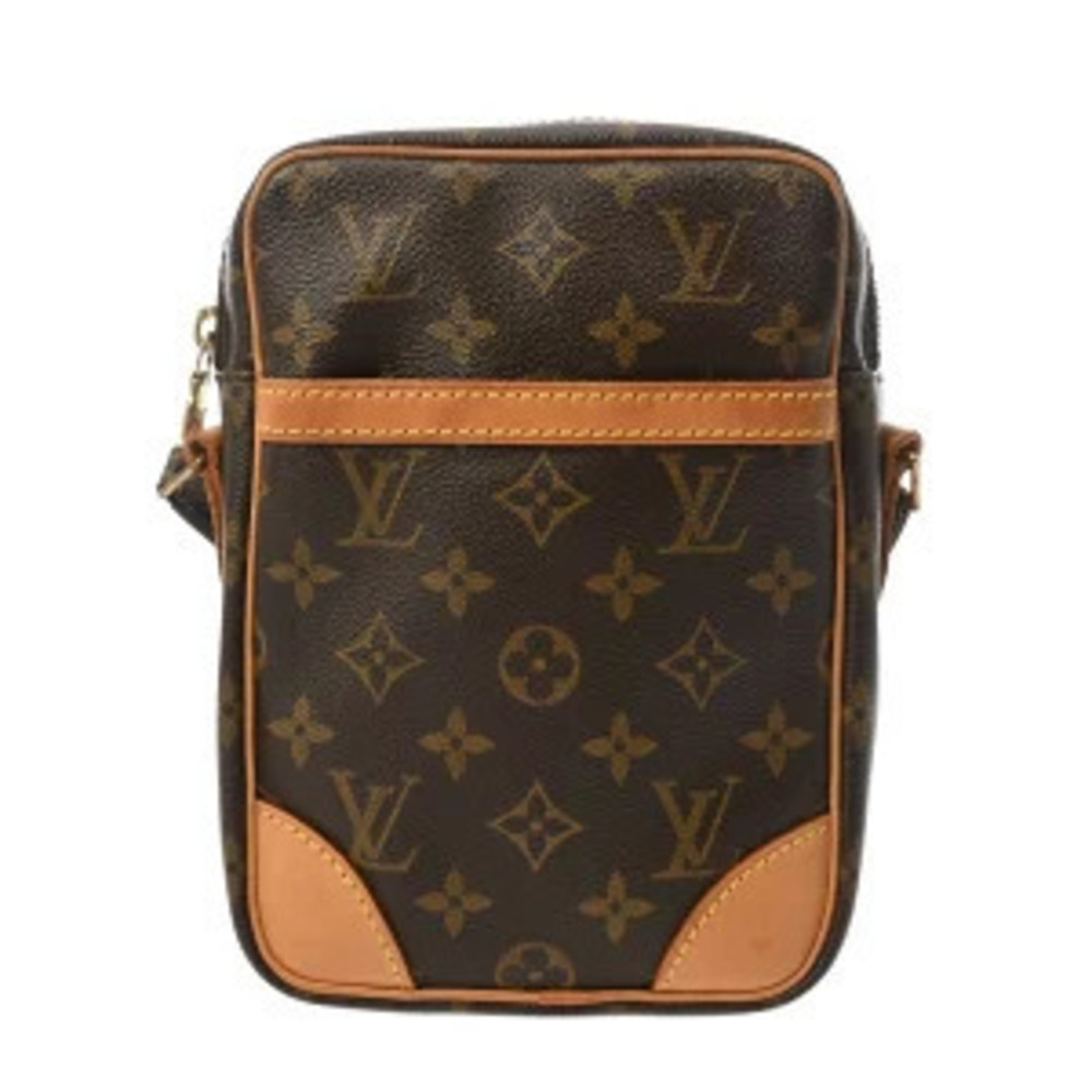 Louis Vuitton Monogram Danube Canvas Shoulder Bag Brown